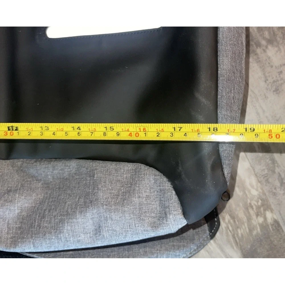 Microsoft Teams Computer Top Load Mega Backpack Book Bag Gray Large Open Charger